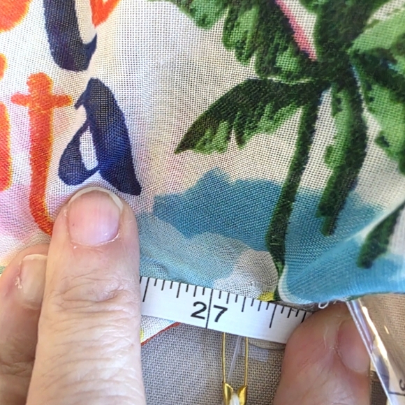 Violet Sky Tropical Print Button Down Top And Shorts Set Size Large - Picture 9 of 9